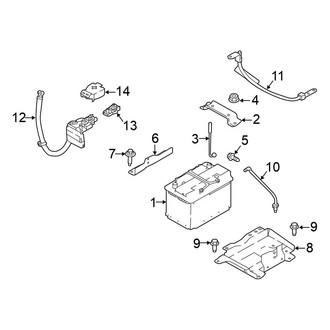 Nissan OE - Electrical - Battery (Conventional), (SL Hybrid / SV Hybrid)