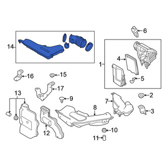 Nissan OE - Front Left Engine Air Intake Hose