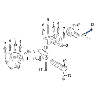 Nissan OE - Rear Suspension Control Arm Bolt
