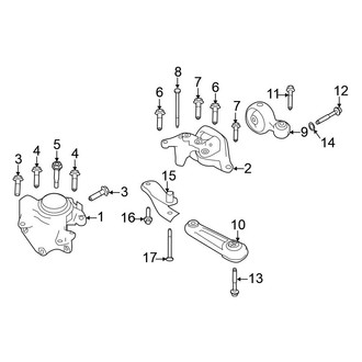 Nissan OE - Engine / Transaxle - Engine & Transmission Mounting (2.0L)