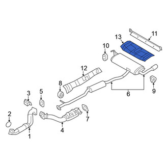 Nissan OE - Rear Floor Pan Heat Shield