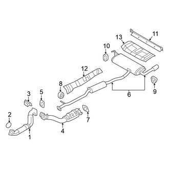 Nissan OE - Exhaust System - Exhaust Components
