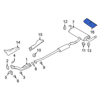 Nissan OE - Rear Floor Pan Heat Shield