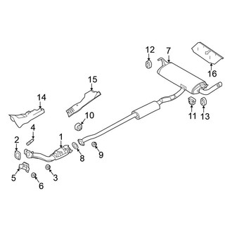 Nissan OE - Exhaust System - Exhaust Components (2.0L)