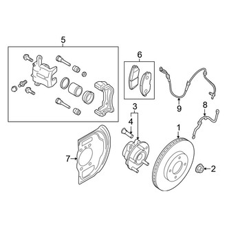 Nissan OE - Front Suspension - Brake Components