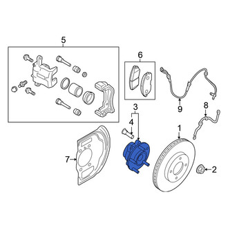 Nissan OE - Front Wheel Bearing and Hub Assembly