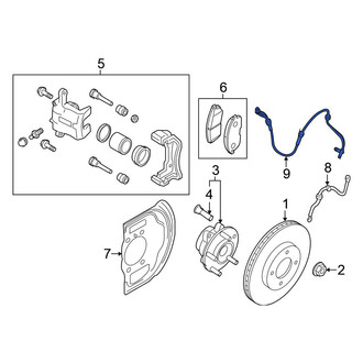 Nissan OE - Front ABS Wheel Speed Sensor