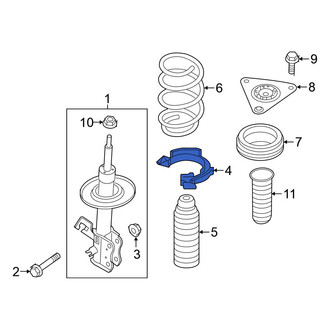 Nissan OE - Front Lower Coil Spring Insulator