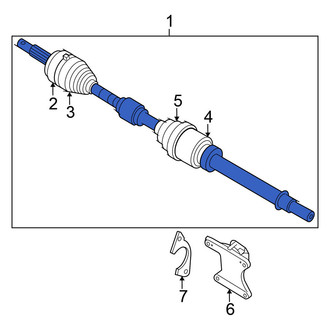 Nissan OE - Front Right CV Axle Assembly