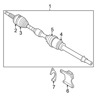 Nissan OE - Front Suspension - Drive Axles