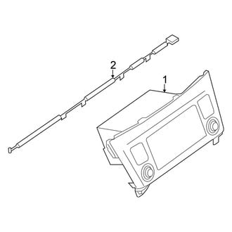 Nissan OE - Instrument Panel - Navigation System Components (SV / SV Hybrid)