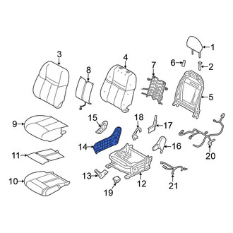 Nissan OE - Front Left Outer Seat Frame Trim Panel