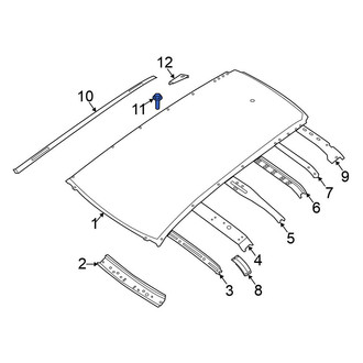 Nissan OE - Roof Molding Clip