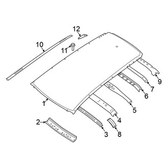 Nissan OE - Roof & Components (W/O Sunroof)