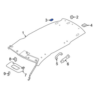 Nissan OE - Right Headliner Cap
