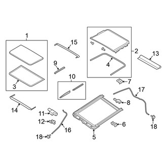 Nissan OE - Roof - Sunroof (With Sunroof)