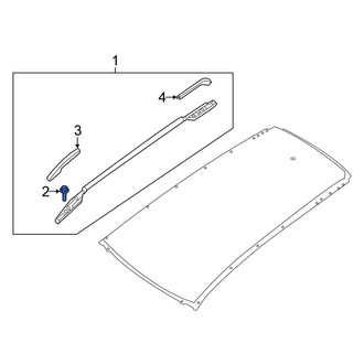 Nissan OE - Roof Luggage Carrier Side Rail Bolt