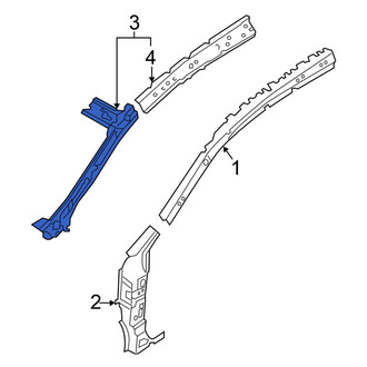 Nissan OE - Front Left Inner Body A-Pillar