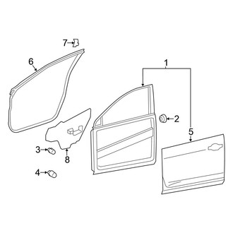 Nissan OE - Front Door - Door & Components