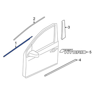 Nissan OE - Front Right Door Belt Molding