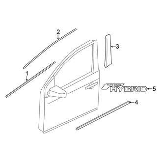 Nissan OE - Front Door - Exterior Trim