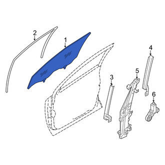 Nissan OE - Front Left Door Glass