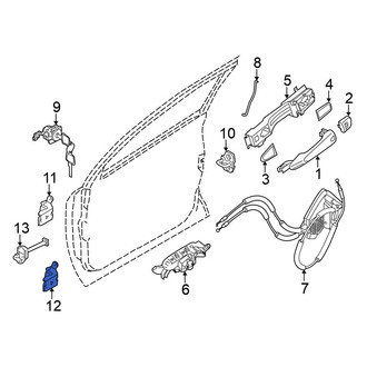 Nissan OE - Front Left Lower Door Hinge