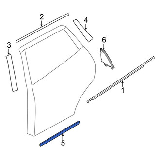 Nissan OE - Rear Left Lower Door Molding