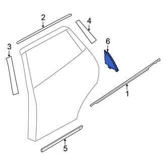 Nissan OE - Rear Right Upper Door Molding