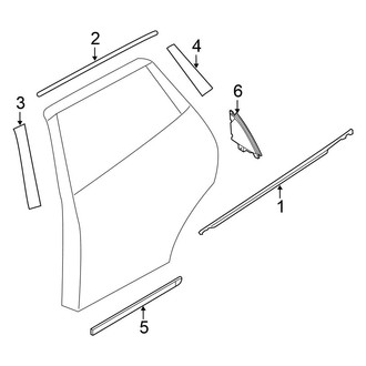 Nissan OE - Rear Door - Exterior Trim