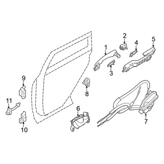 Nissan OE - Rear Door - Lock & Hardware