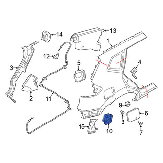Nissan OE - Rear Quarter Panel Vent