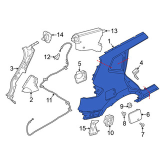Nissan OE - Rear Right Outer Quarter Panel