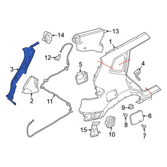 Nissan OE - Left Outer Body D-Pillar