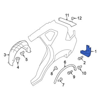 Nissan OE - Rear Left Mud Flap