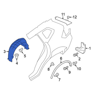 Nissan OE - Rear Left Quarter Panel Splash Shield