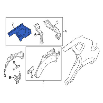 Nissan OE - Rear Left Outer Quarter Panel