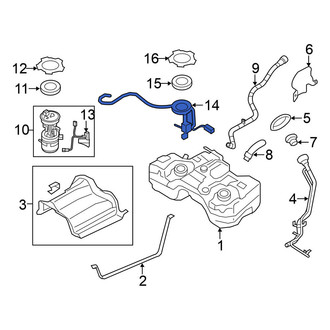 Nissan OE - Left Fuel Sender and Hanger Assembly