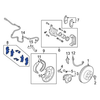 Nissan OE - Front Disc Brake Pad Set