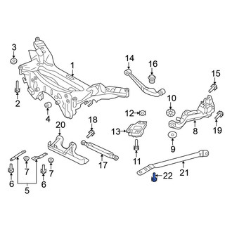 Nissan OE - Suspension Shock Absorber Bolt
