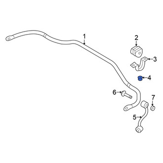 Nissan OE - Suspension Stabilizer Bar Bracket Nut