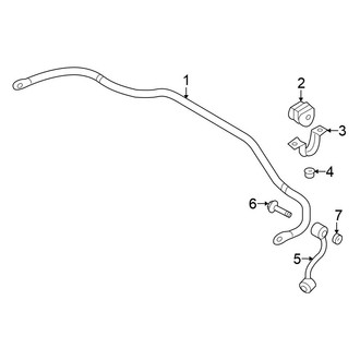 Nissan OE - Rear Suspension - Stabilizer Bar & Components (FWD)