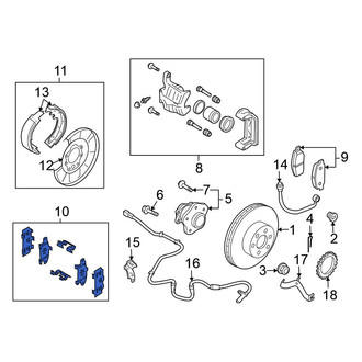 Nissan OE - Front Disc Brake Pad Set