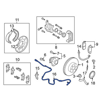 Nissan OE - Rear ABS Wheel Speed Sensor