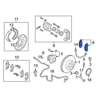 Nissan OE - Rear Disc Brake Pad Set