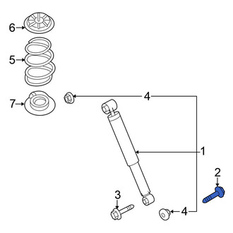 Nissan OE - Suspension Shock Absorber Bolt