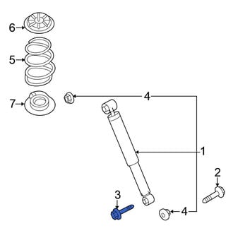 Nissan OE - Suspension Shock Absorber Bolt