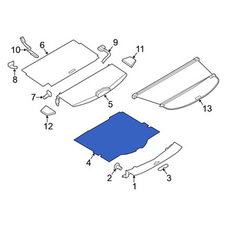 Nissan OE - Rear Trunk Mat