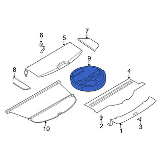 Nissan OE - Rear Trunk Floor Storage Box