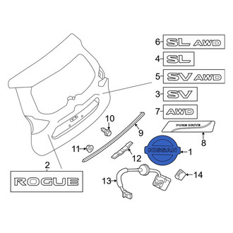 Nissan OE - Rear Hatch Emblem